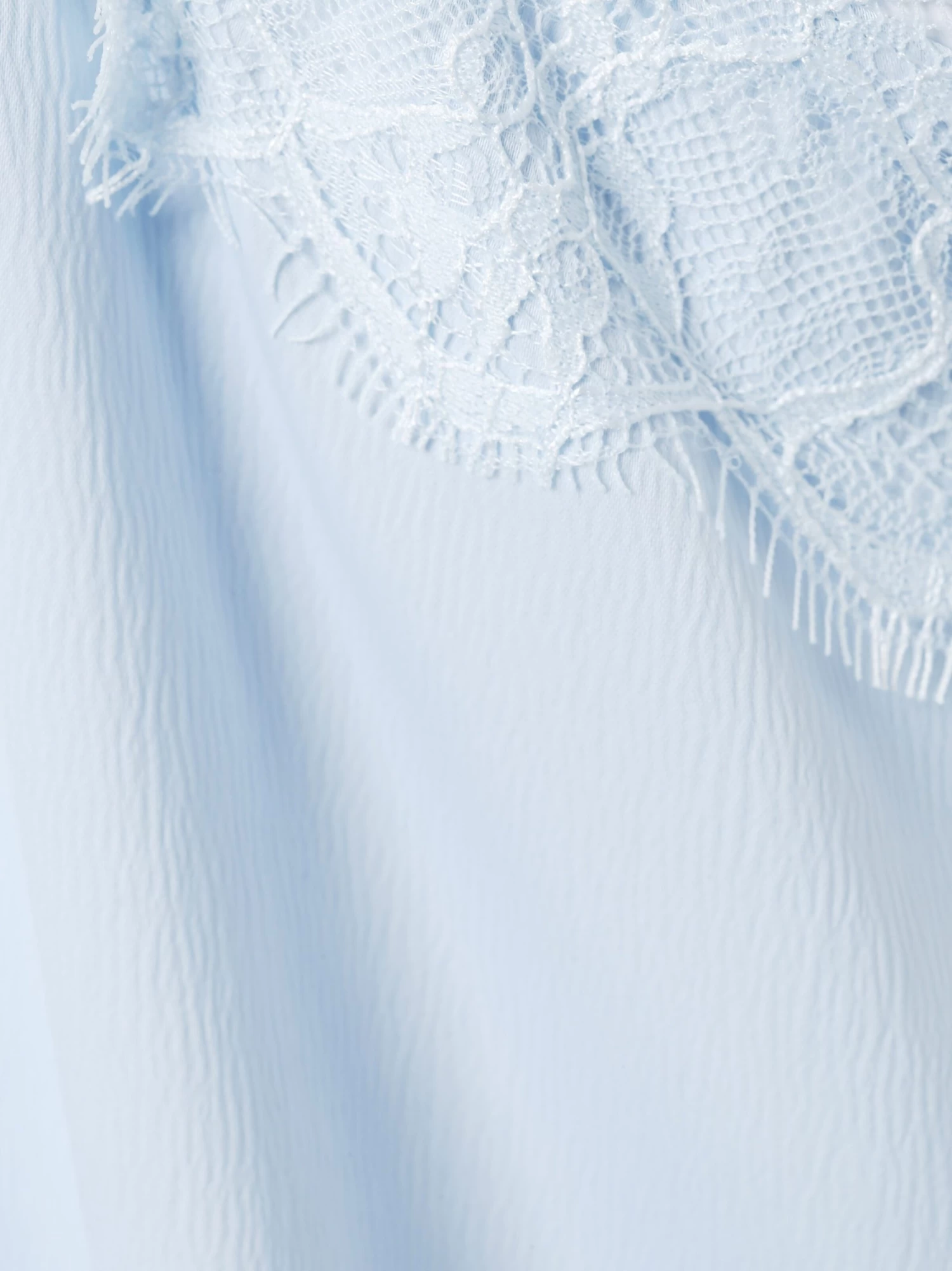 Marie Lund Kanten Tops Top Dames Lichtblauw - Image 3