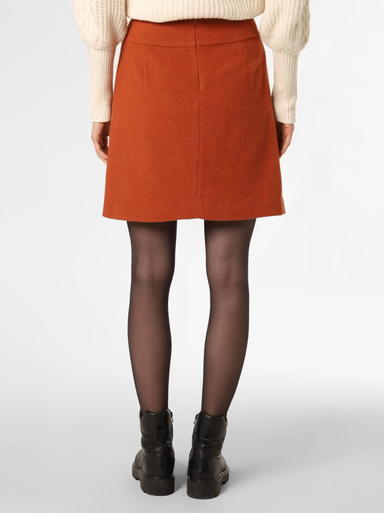 Marie Lund Mini Rokken Rok Dames Donkeroranje - Image 3