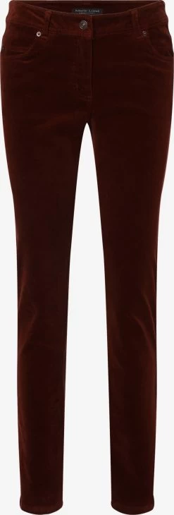 Marie Lund Ribbroeken Regular Broek Dames Cognac