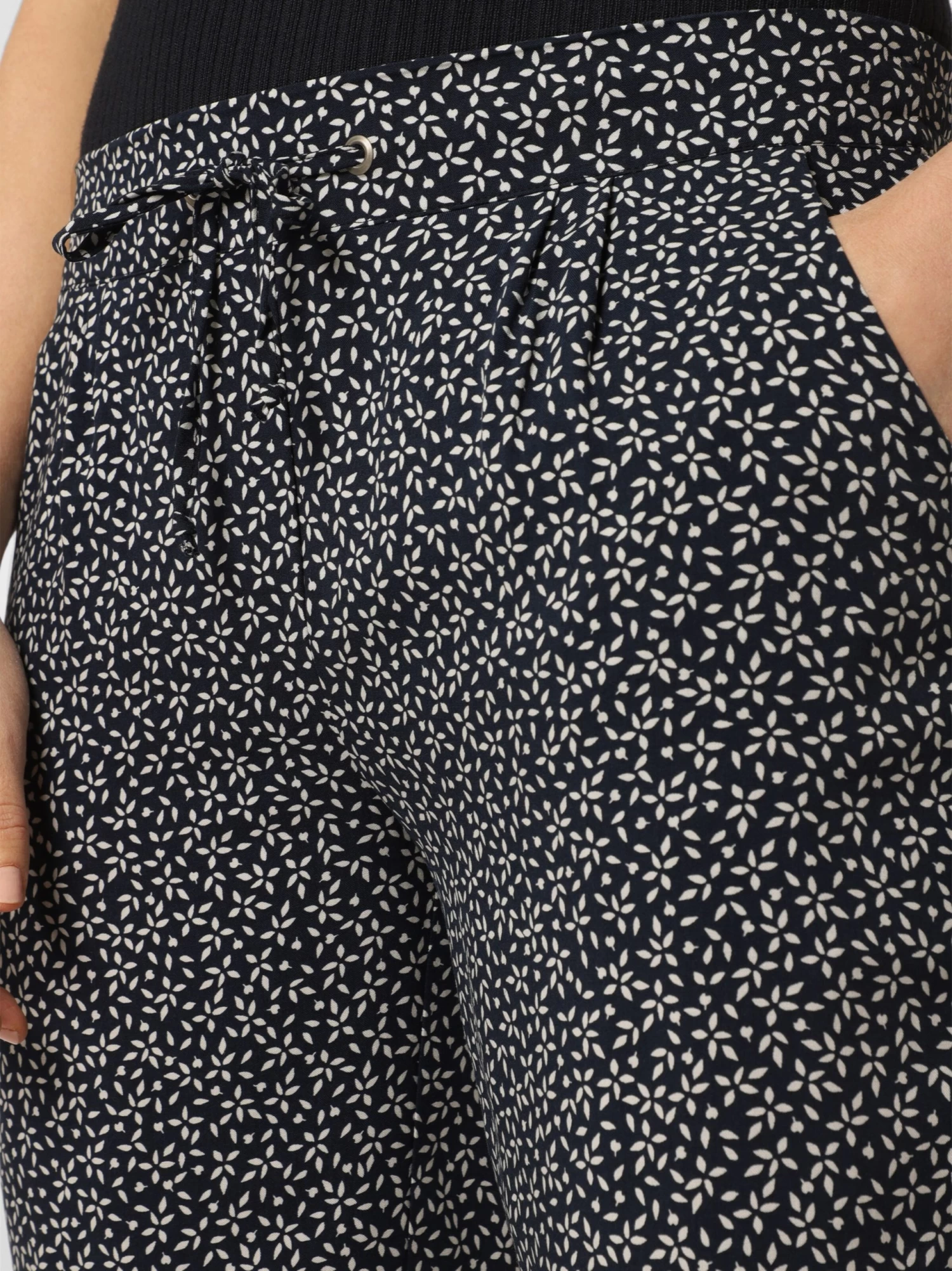 Marie Lund Bandplooibroeken Regular Bandplooibroek Dames Nachtblauw - Image 3