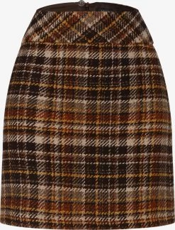 Marie Lund Mini Rokken Rok Dames Bruin Gemêleerd