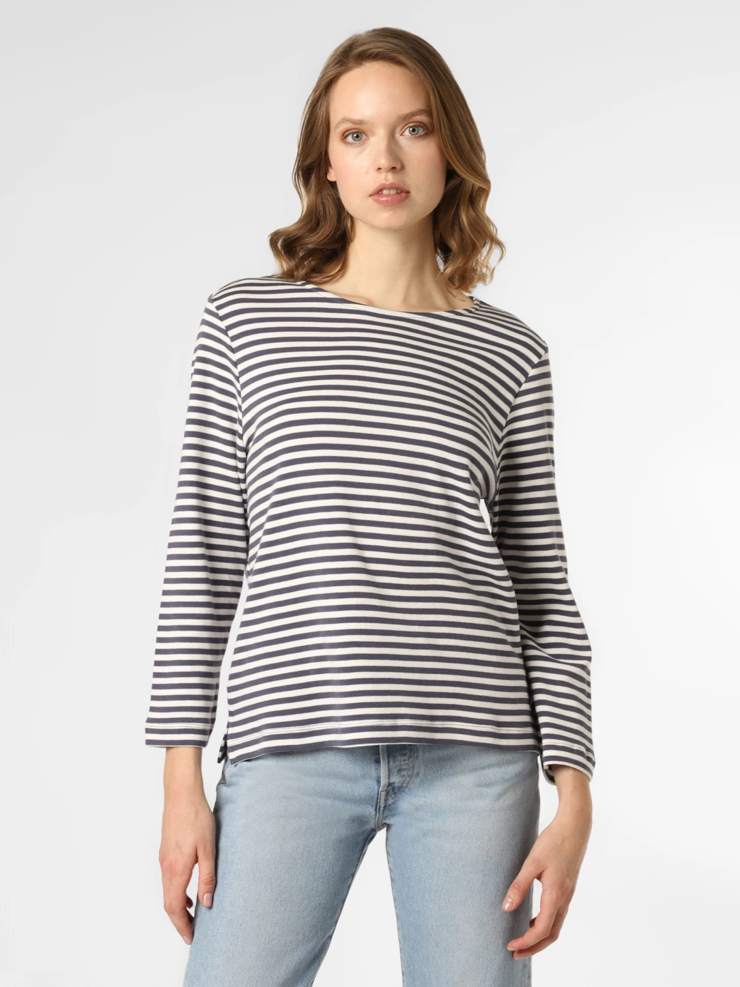 Marie Lund Shirts Met 3/4 Mouw Shirt Dames Navy - Image 2
