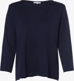 Marie Lund Shirts Met 3/4 Mouw Shirt Dames Marine