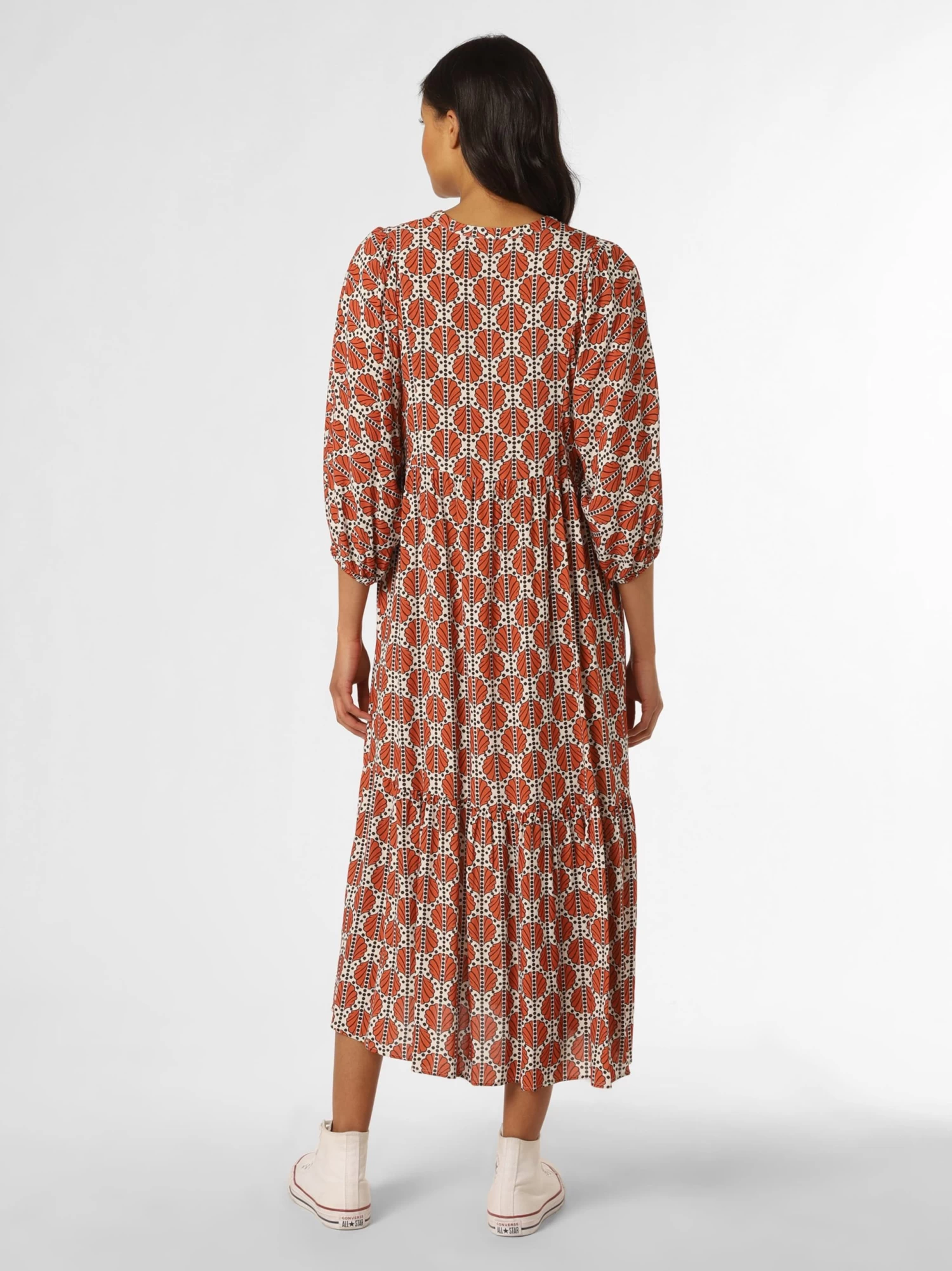 Marie Lund Midi Jurken Jurk Dames Bruin - Afbeelding 2