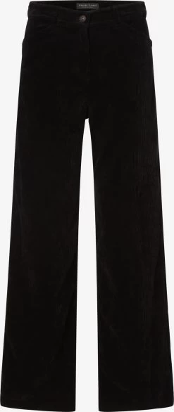 Marie Lund Ribbroeken Flared Broek Dames Zwart