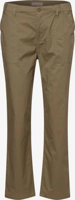 Marie Lund Chinos Loosefit Chino Dames Donkerbeige