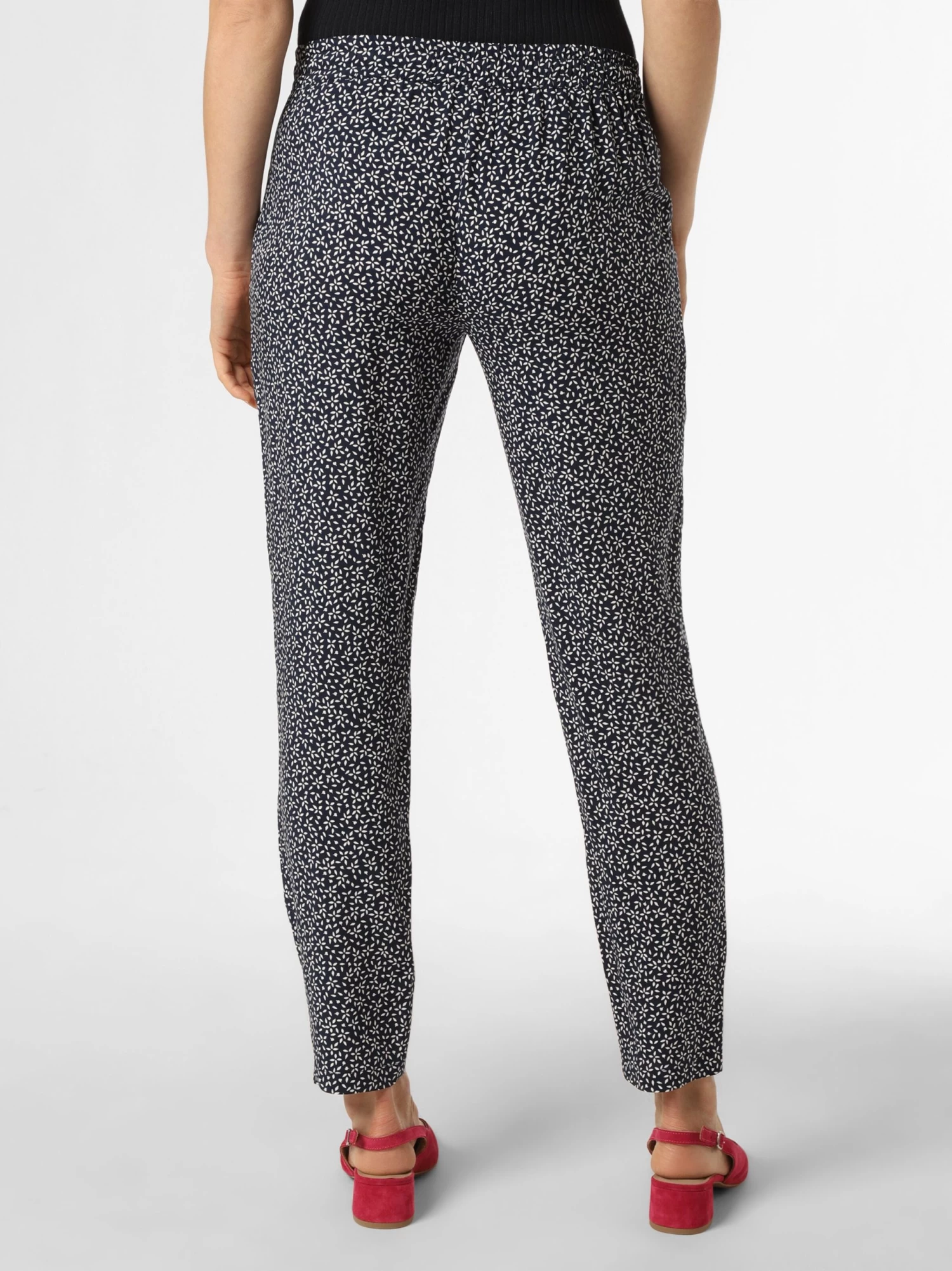 Marie Lund Bandplooibroeken Regular Bandplooibroek Dames Nachtblauw - Image 2