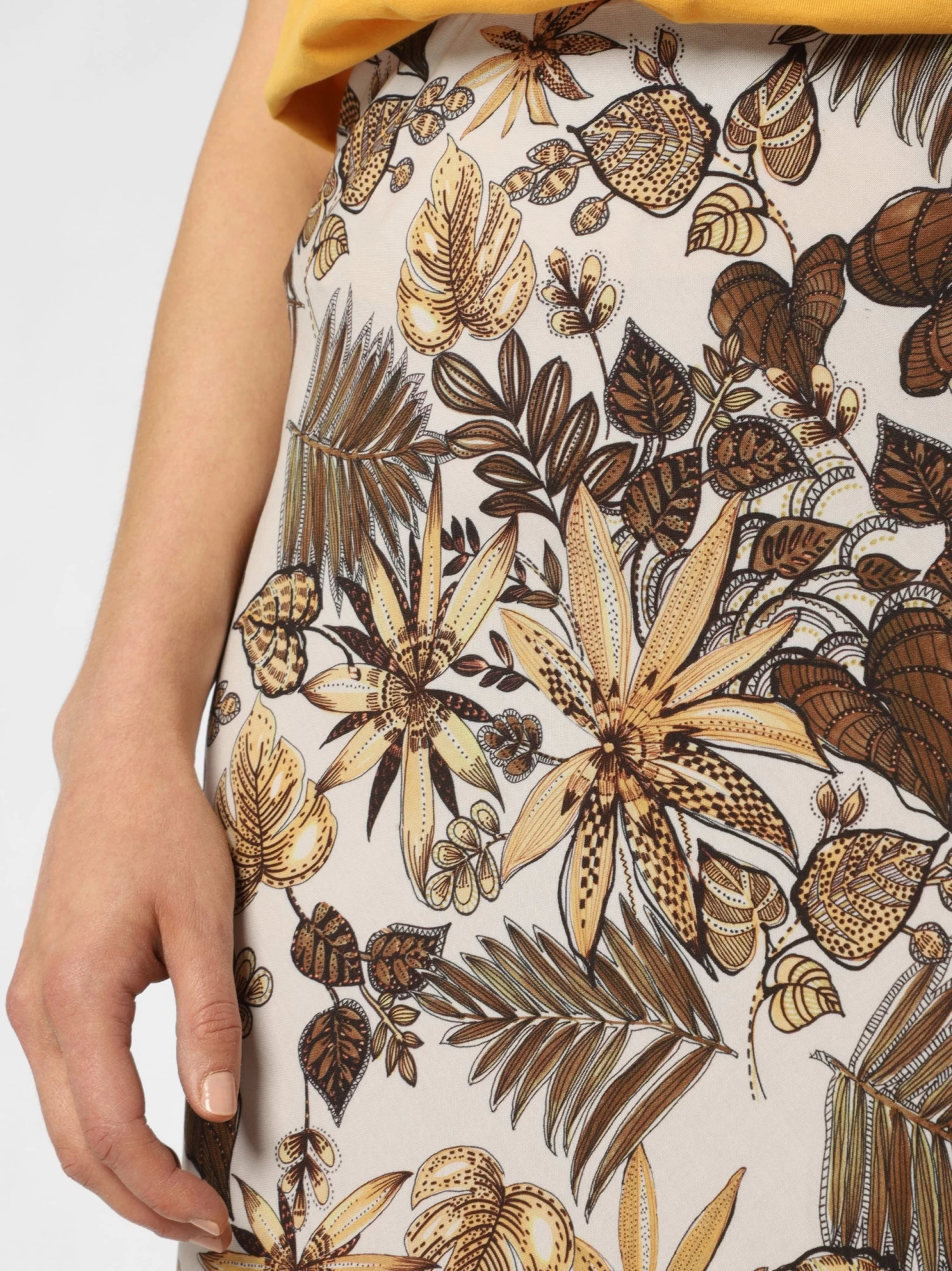 Marie Lund Midi Rokken Rok Dames Ecru - Image 3