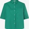 Marie Lund Blouses Met Korte Mouw Blouse Dames Groen