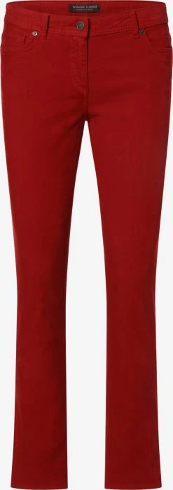Marie Lund Pantalons Slimfit Broek Dames Rood