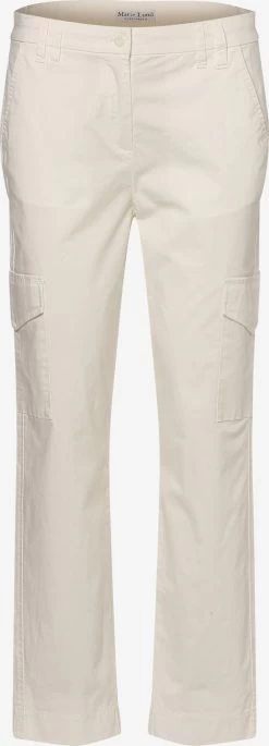 Marie Lund Cargobroeken Regular Cargobroek Dames Wit