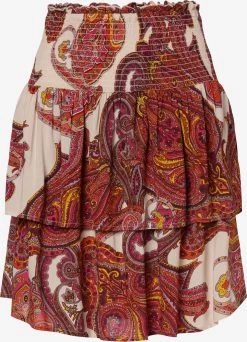 Marie Lund Midi Rokken Rok Dames Donkerrood