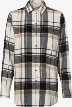Marie Lund Overhemden Blouse Dames Ecru