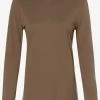 Marie Lund Longsleeves Shirt Dames Aardetinten