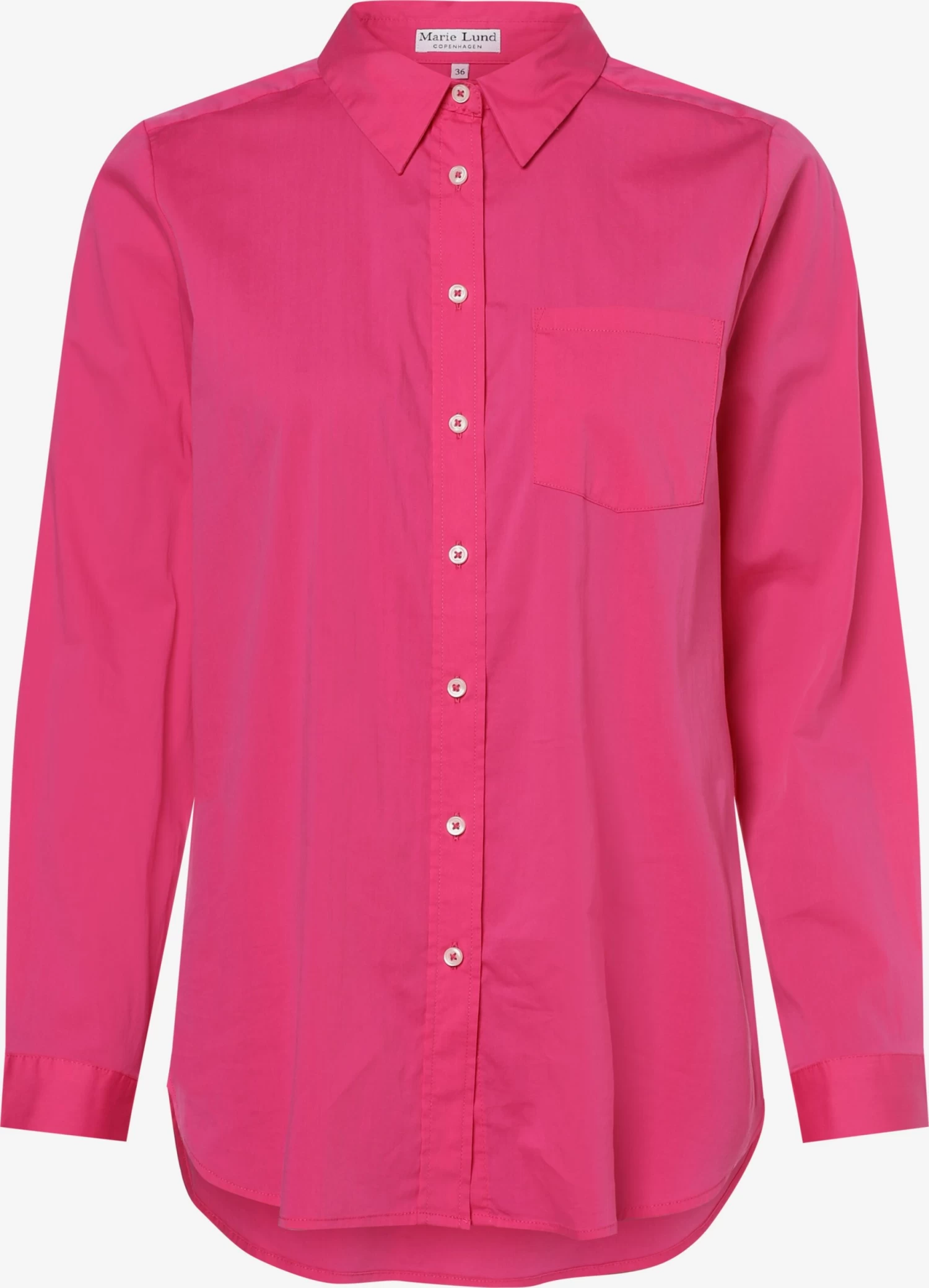 Marie Lund Overhemden Blouse Dames Magenta