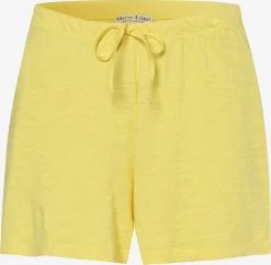Marie Lund Shorts Regular Broek Dames Geel