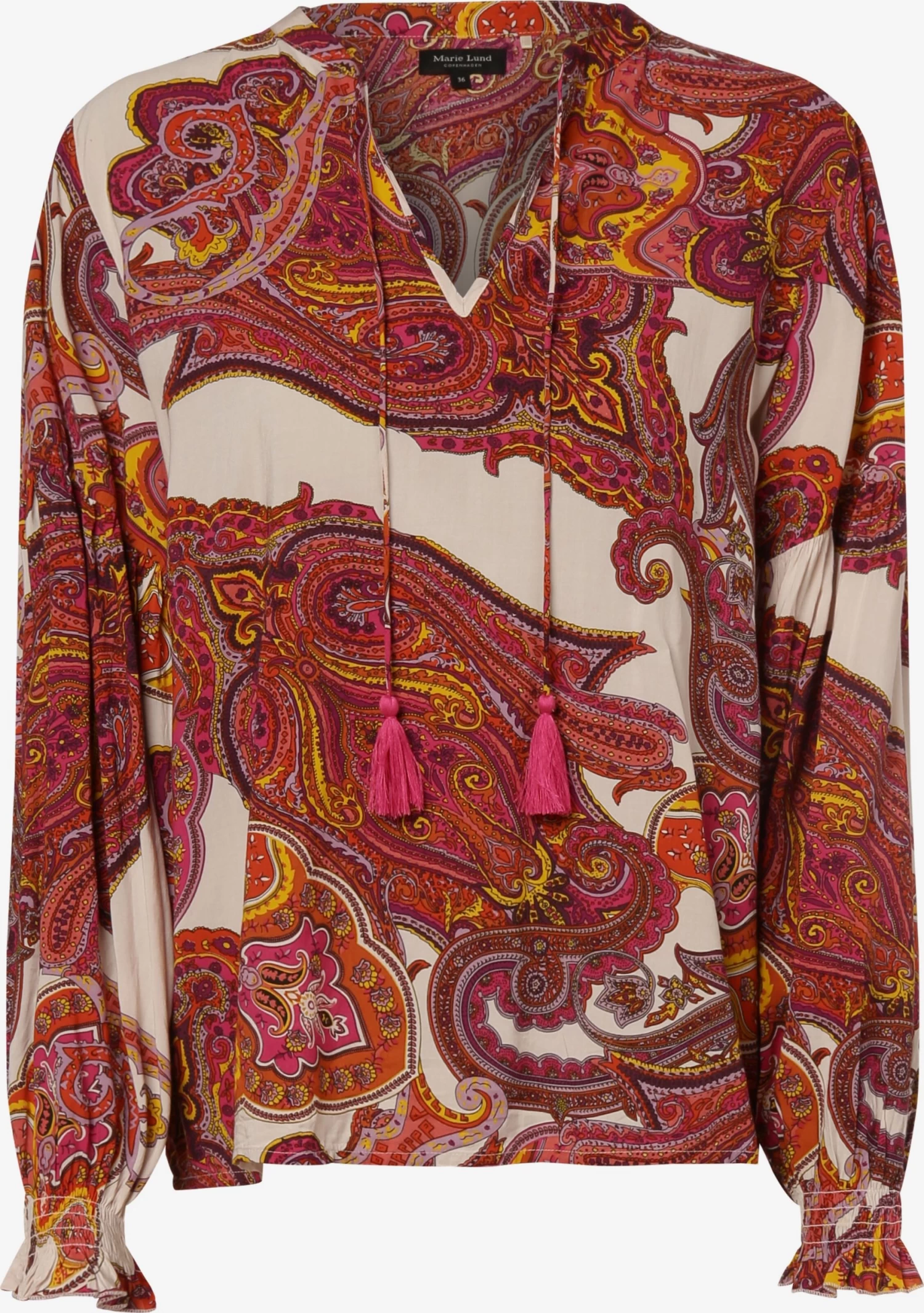 Marie Lund Blouseshirts Blouse Dames Beige / Bruin