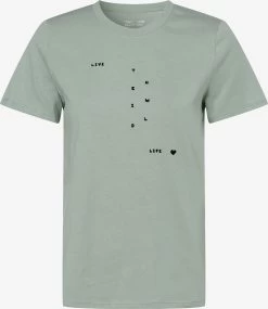 Marie Lund T-shirts Shirt Dames Mintgroen