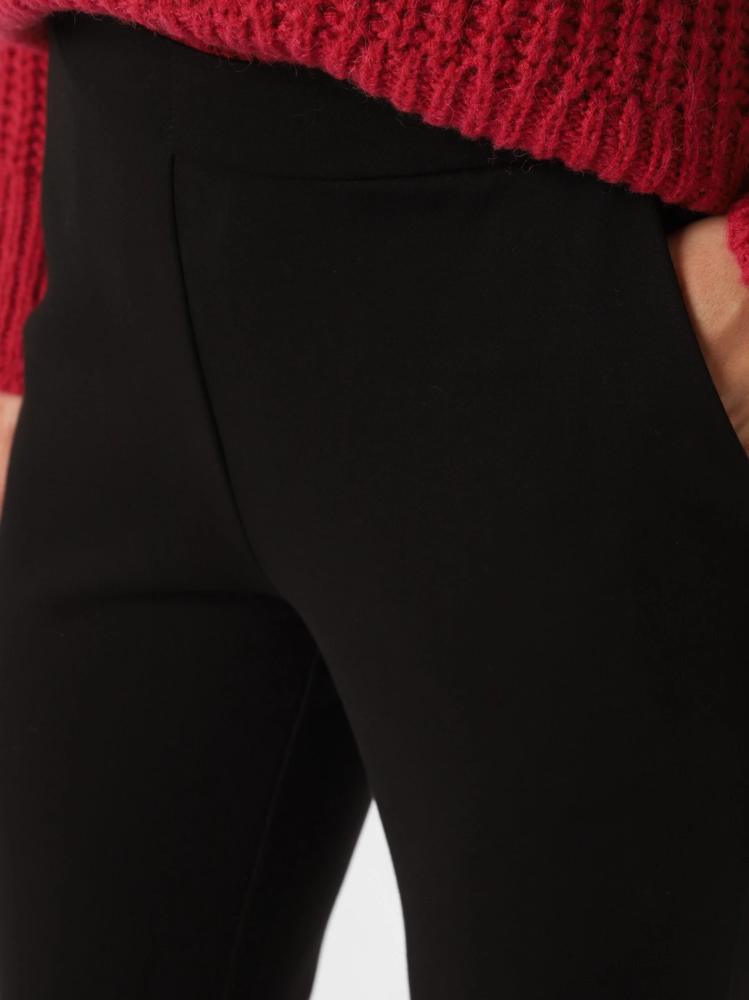 Marie Lund Broeken Flared Pantalon Dames Zwart - Image 4