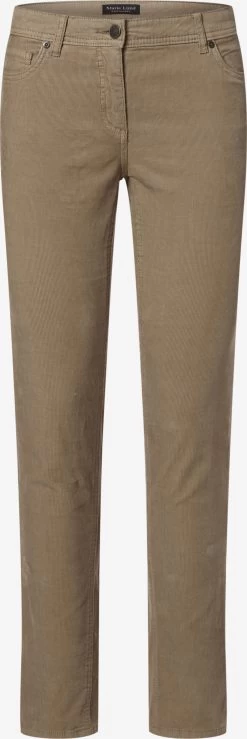 Marie Lund Pantalons Slimfit Broek Dames Beige