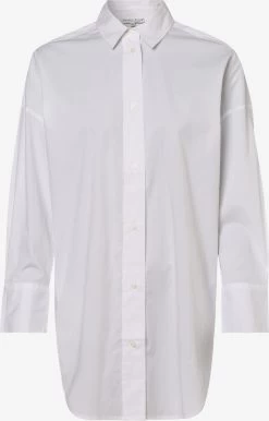 Marie Lund Lange Blouses Blouse Dames Wit