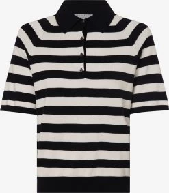 Marie Lund Polos Shirt Dames Zwart / Wit