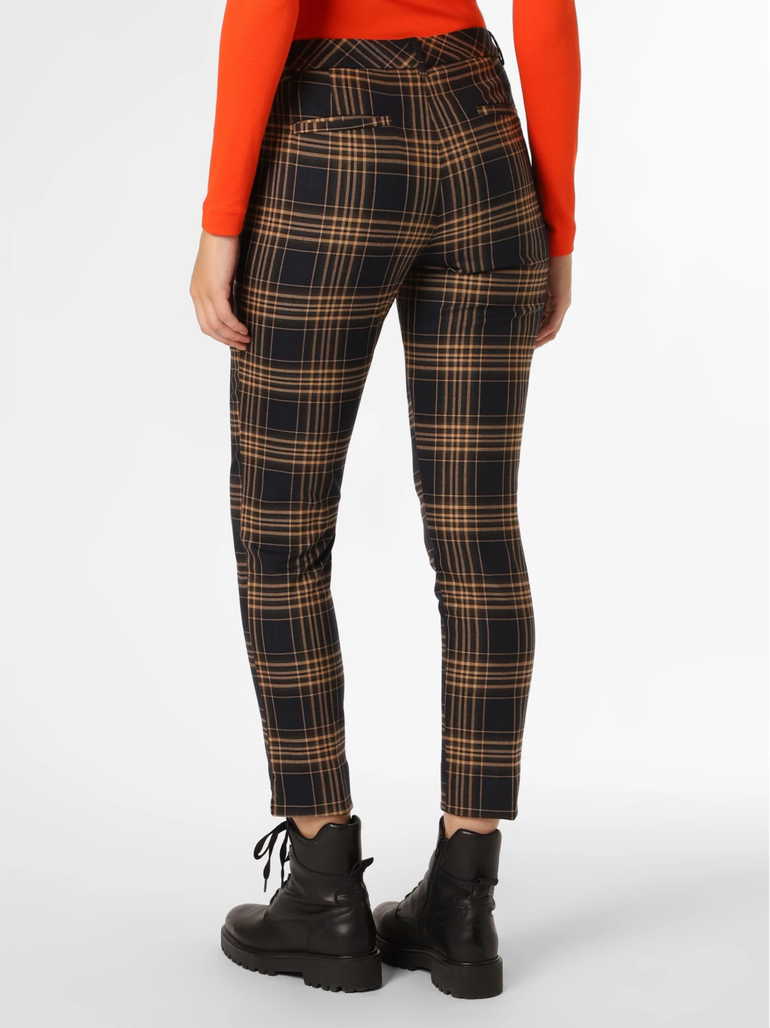 Marie Lund Pantalons Slimfit Broek Dames Donkerbeige / Marine - Image 3