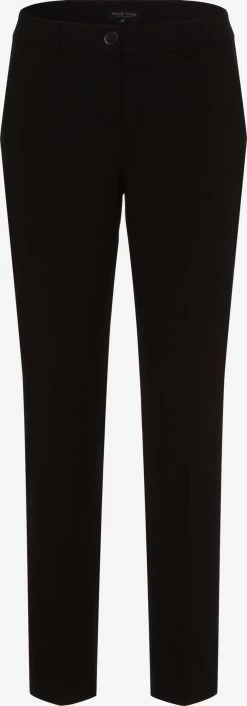 Marie Lund Pantalons Regular Broek Dames Zwart